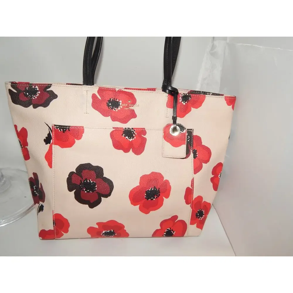 Kate Spade New York Women’s Hyde Lane Poppies Riley Tote Bag - Picture 9 of 9